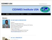 Tablet Screenshot of cedimes-usa.org